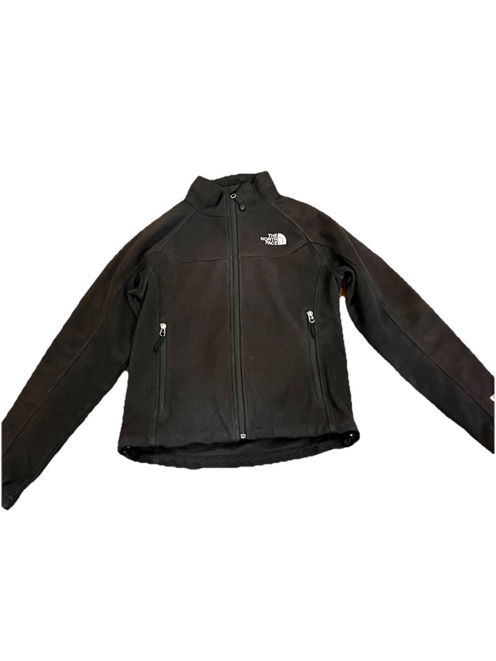 North Face Jacket Women's Small Black Windwall Full Zip Outdoors Soft Shell